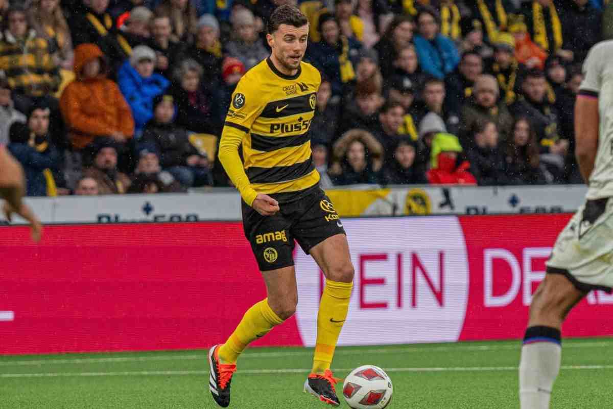 Darian Males in azione con la maglia dello Young Boys